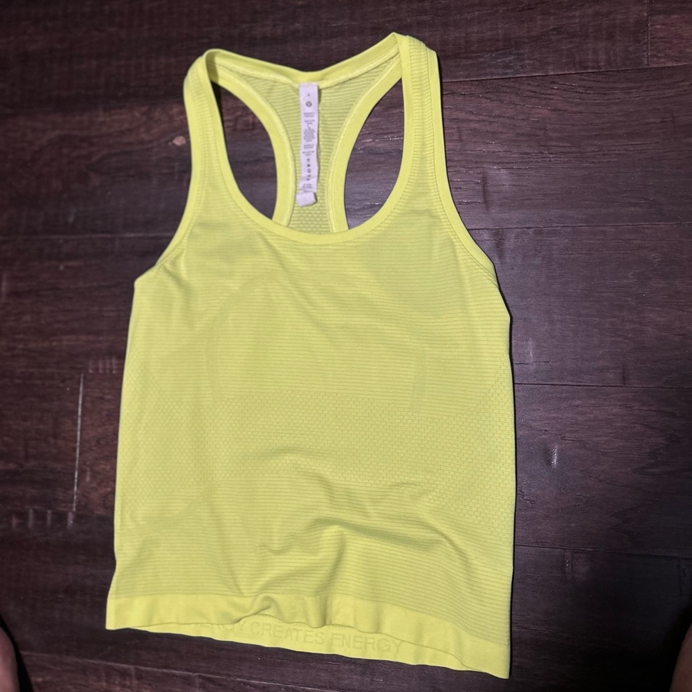 Lululemon - Neon yellow tank top